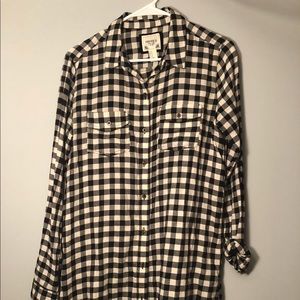 Fall, Flannel print dress